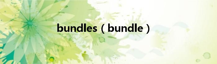 bundles【bundle】