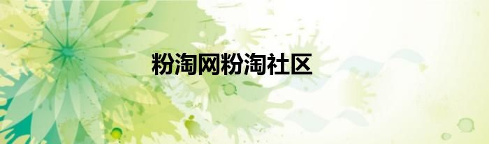 粉淘网粉淘社区