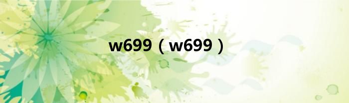 w699【w699】