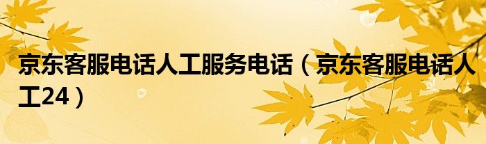 京东客服电话人工服务电话【京东客服电话人工24】