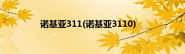 诺基亚311(诺基亚3110)