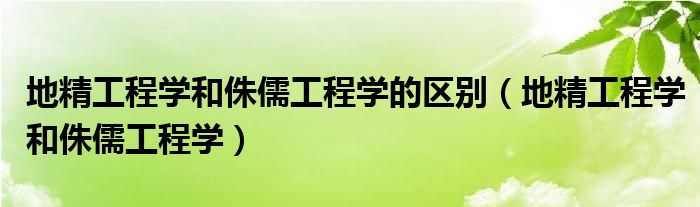 地精工程学和侏儒工程学的区别【地精工程学和侏儒工程学】