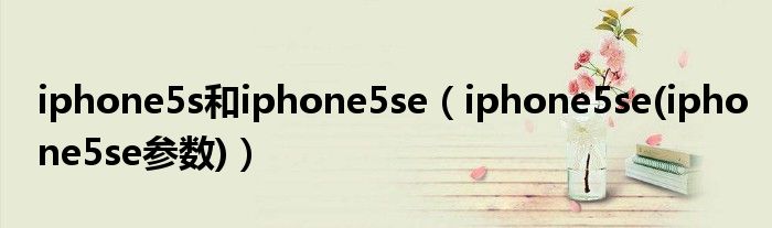 iphone5s和iphone5se【iphone5se(iphone5se参数)】