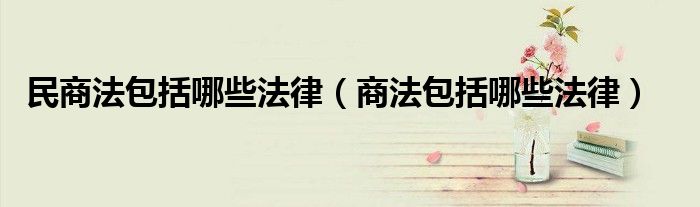 民商法包括哪些法律【商法包括哪些法律】