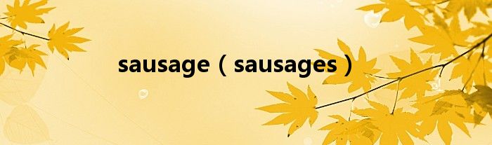 sausage【sausages】