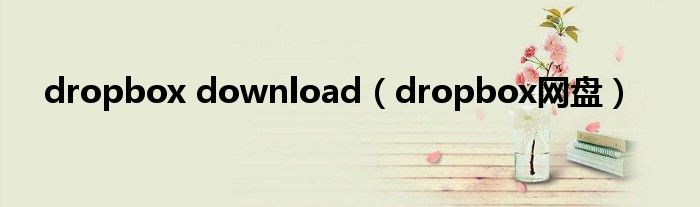 dropbox download【dropbox网盘】