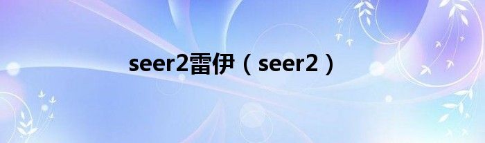 seer2雷伊【seer2】