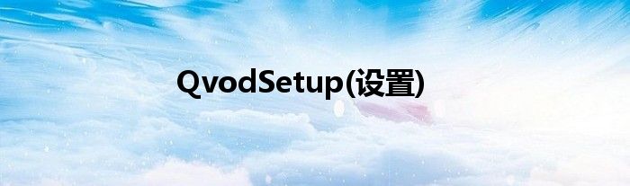 QvodSetup(设置)