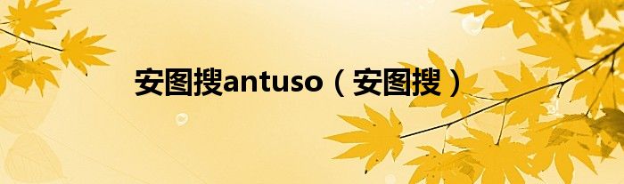 安图搜antuso【安图搜】