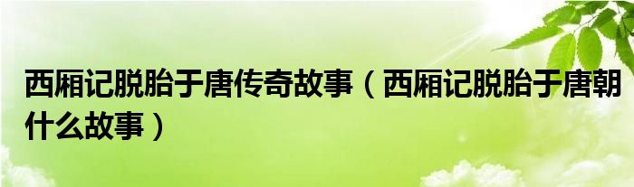 西厢记脱胎于唐传奇故事【西厢记脱胎于唐朝什么故事】