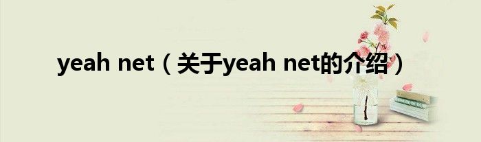 yeah net【关于yeah net的介绍】