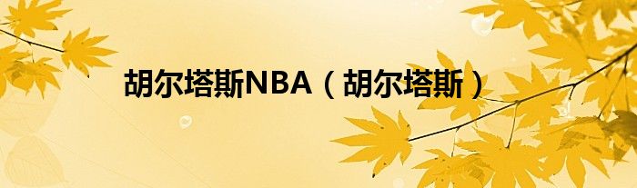 胡尔塔斯NBA【胡尔塔斯】