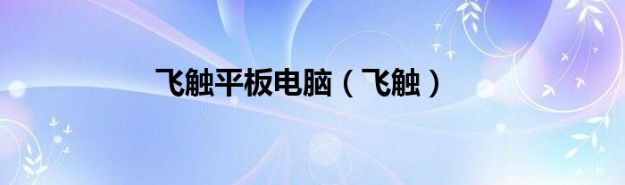 飞触平板电脑【飞触】