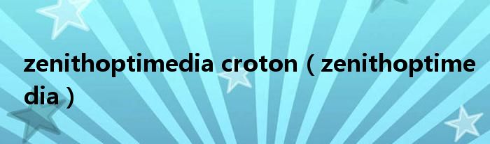 zenithoptimedia croton【zenithoptimedia】