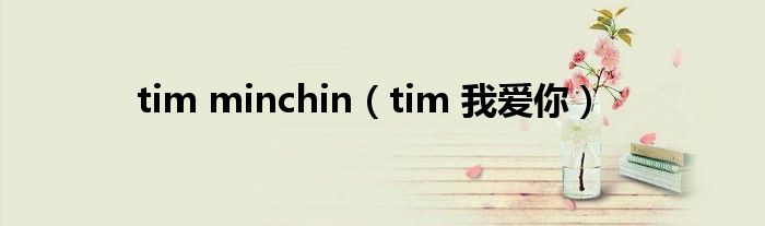 tim minchin【tim 我爱你】