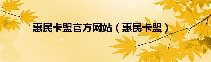 惠民卡盟官方网站【惠民卡盟】