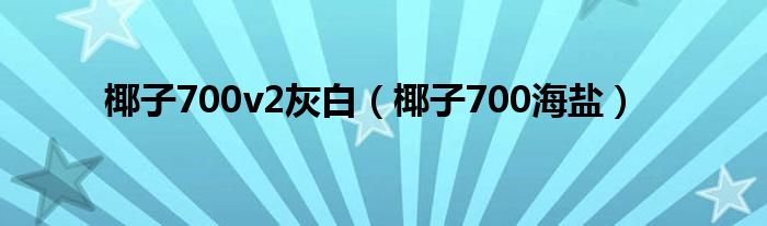 椰子700v2灰白【椰子700海盐】