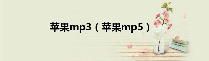 苹果mp3【苹果mp5】