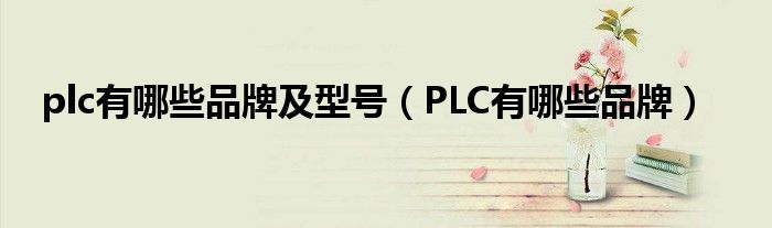 plc有哪些品牌及型号【PLC有哪些品牌】