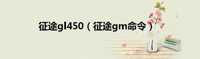 征途gl450【征途gm命令】